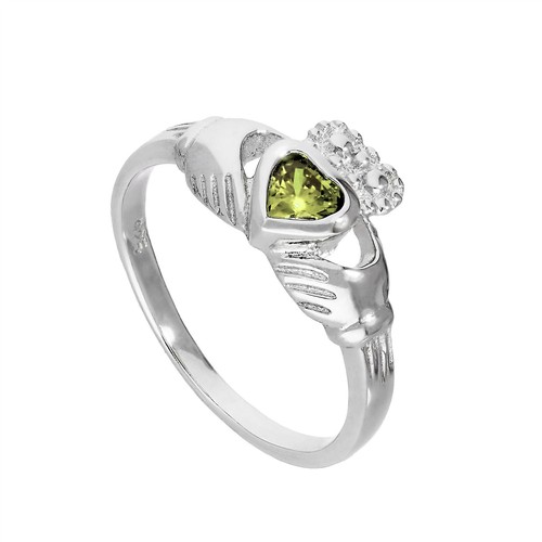 Sterling silver peridot cz - sterling,