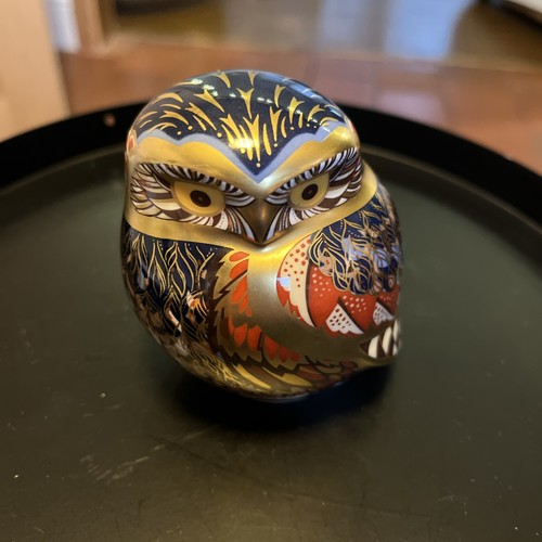 Royal crown derby little - derby, owl