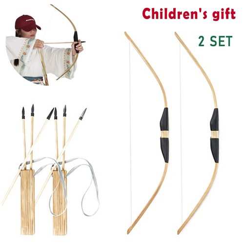 Archery wooden bow and arrow - bow,