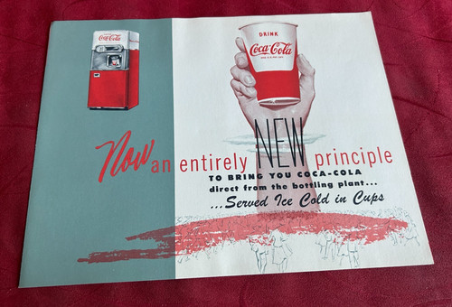 1950s coca cola paper cup - coca-cola,