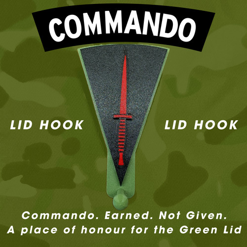 Commando dagger lid hook - hook, |