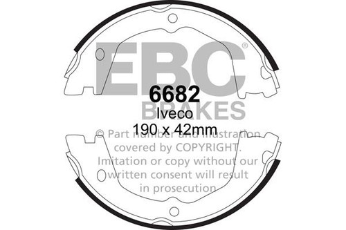 Ebc 6682 brake shoe set - ebc,