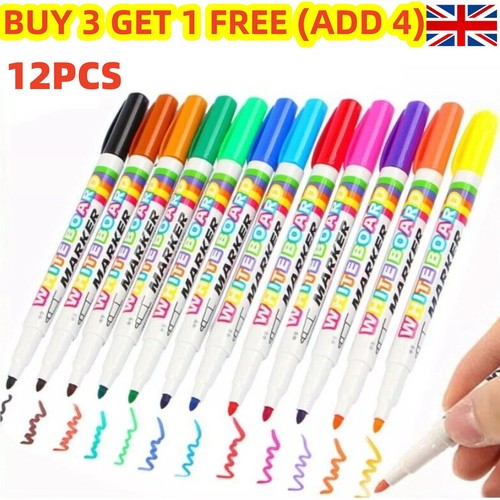 Colour white board marker - 12,