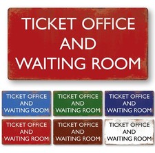 Railway Station Sign Repro British Rail Ticket Office Vintage Rail Sign Custom