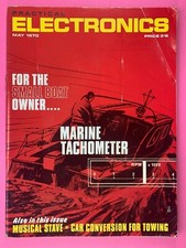 PRACTICAL ELECTRONICS - Magazine - May 1970 - Musical Stave - Marine Tachometer
