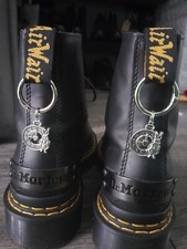 Silver white rabbit clock