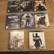 Call Of Duty PS3 Bundle (Black Ops 1, 2 and 3 + AW, WAW, Ghosts + MW 2 and 3)