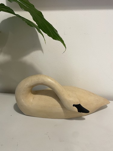 Vintage decoy swan folk - folk, art