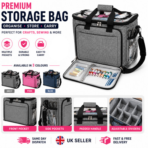 Portable knitting tote bag - portable,