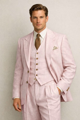 Men piece linen suit - men,