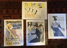 French Art Nouveau Prints x 4