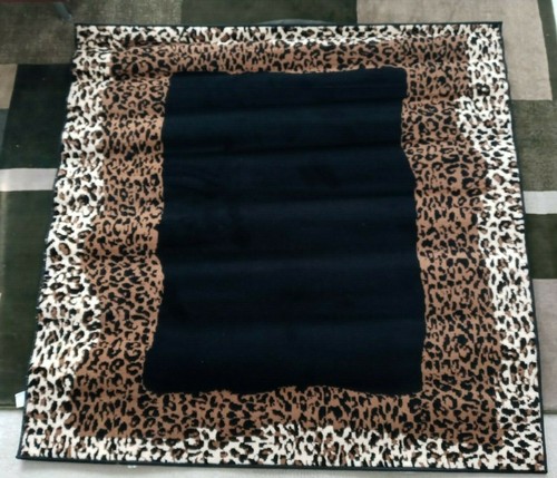 Rug leopard black brown 220 - rug,