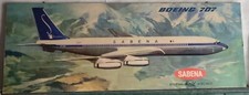 1960s SABENA Period Poster of a Boeing 707 in flight