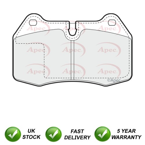 Brake pads set front - pads, rear