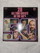 20 All Time Greats Of The 50's - 12" vinyl LP album Record, Retro, Vintage