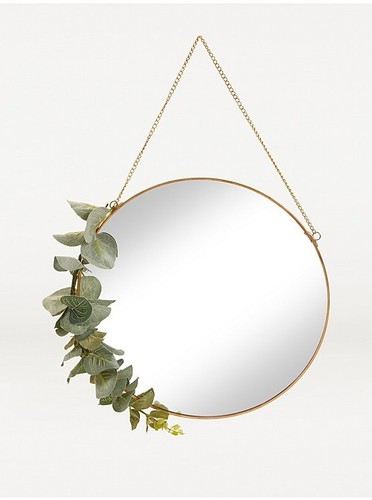 New round mirror gold frame - mirror,