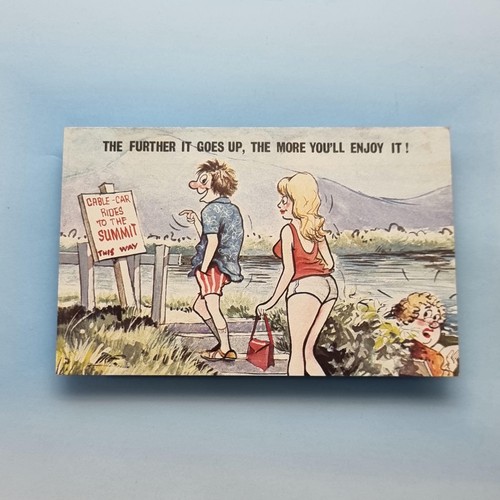 Saucy comic postcard c1975 - saucy,