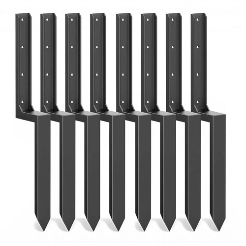 Metal fence post support - post,