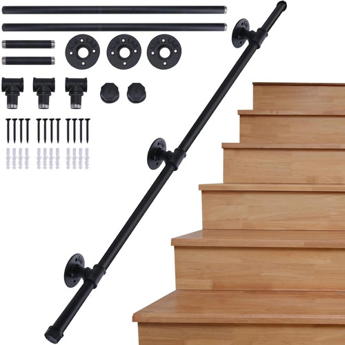 Metal stair handrail - metal,