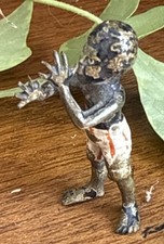 Antique cold painted bronze 'carpet seller' figure, Austrian, style of Bergmann