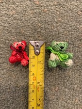 Two tiny 3cm handmade crochet