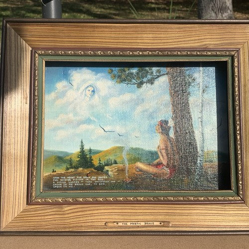 Native american man painting - native,