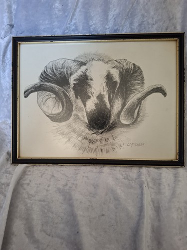 Vintage framed pencil - framed,