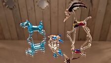 small glass animal ornaments murano style