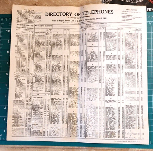 Directory telephones - of,