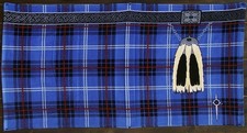 Scottish Blue Tartan Kilt Towel - Novelty Beach Towel Scotland