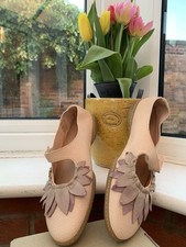 Arty Playful Blossom Rosé Leaf Décor Trippen Ballerina Ballet Pumps Shoes 6.5 40