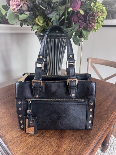 Dune handbag black leather - dune,