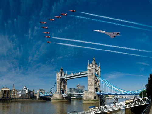 British airways concorde red - concorde, &