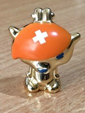 GOGOS Gold Cat Figure With Orange Bandana & White Cross Magic Box 21 Go Gos