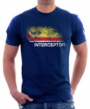 Mad Max inspired MFP Interceptor V8 pursuit car NAVY printed t-shirt OZ9279