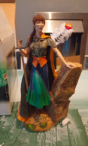 Fantasy female figurine with - fantasy,