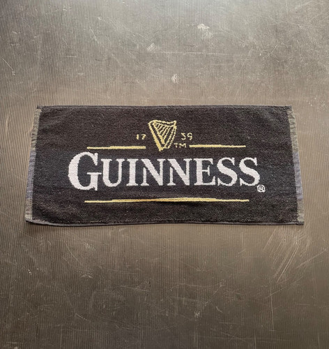 Guinness beer bar towel harp - beer,