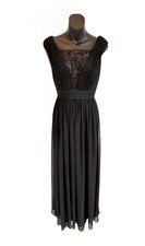 Marchesa Notte Black A-line Evening Dress-Ballgown, Size 10