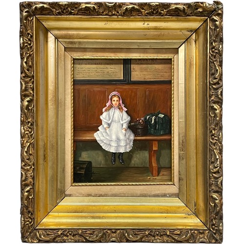 Oil board painting - board,