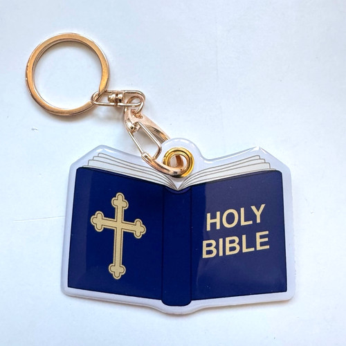 Hand crafted blue holy bible - blue,