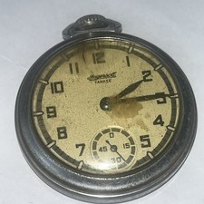 Vintage INGERSOLL YANKEE POCKET  WATCH  MECHANICAL FOR PARTS OR REPAIR