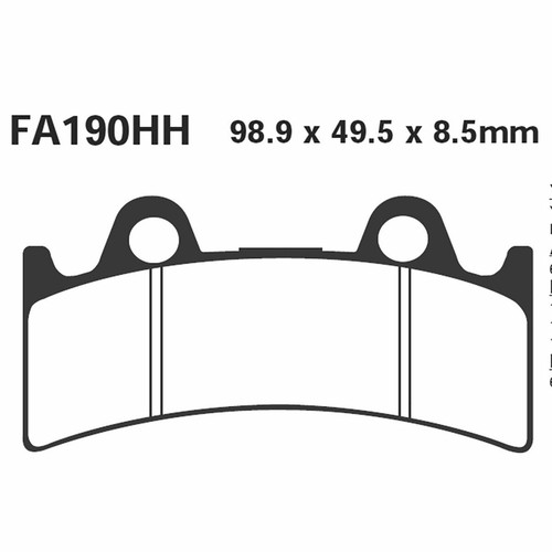 Pair brake pads - brake, fa190hh