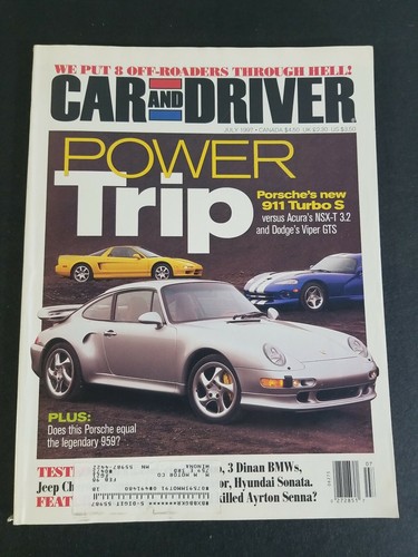 Car and driver magazine july - car,
