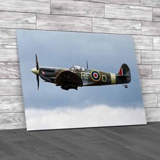 Ww2 Raf Spitfire Explore The Legendary Military Canvas Print Large Picture Wall