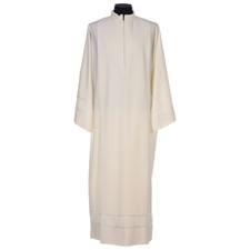 Surplice in Vatican fabric embroidered with gigliuccio hemstitch