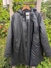 Stutterheim Mosebacke Winter Coat Size L Black