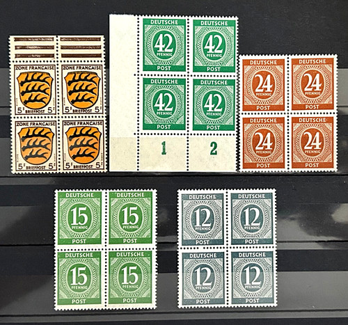 German stamps allied - german,