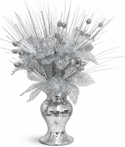 Silver romany vase with - silver,