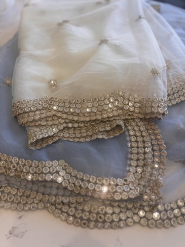 Scallop edge dupatta chunni - dupatta,