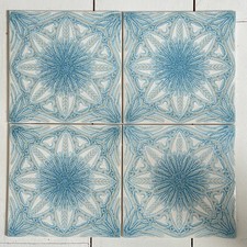 VINTAGE 1970 H&R JOHNSON WALL TILES 152mm RECLAIMED CERAMIC FIREPLACE BACKSPLASH